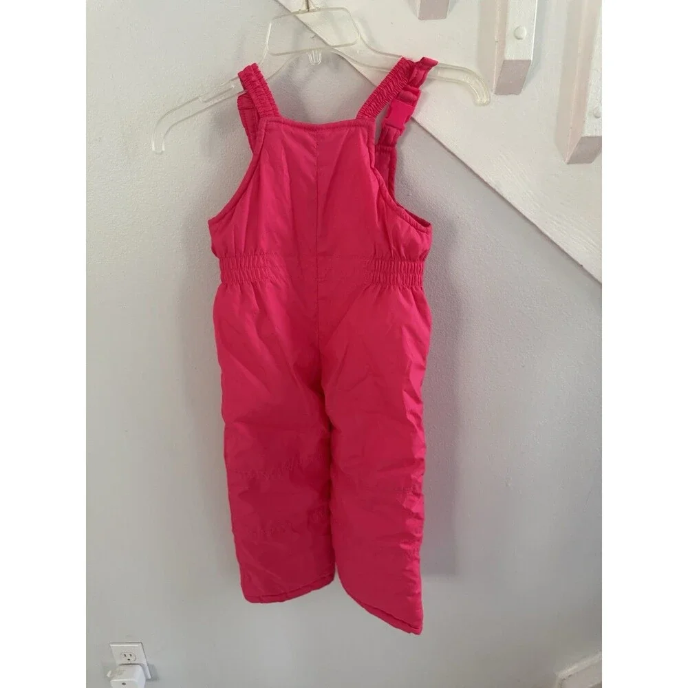 Carters  Snow Pants Bibs Girls Size 4 Hot  PINK